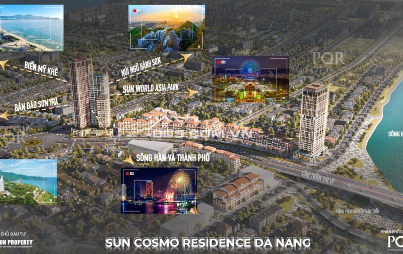 Duy nhất 1 suất nội bộ căn 1BR+ chiết khấu lên đến 21.5% Sun Cosmo Residence, chỉ 2.x tỷ